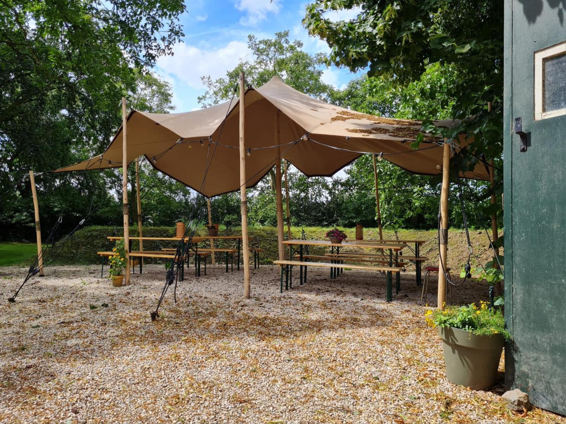 Bell Tent In Een Voedselbos Nederweert-Eind Exterior photo